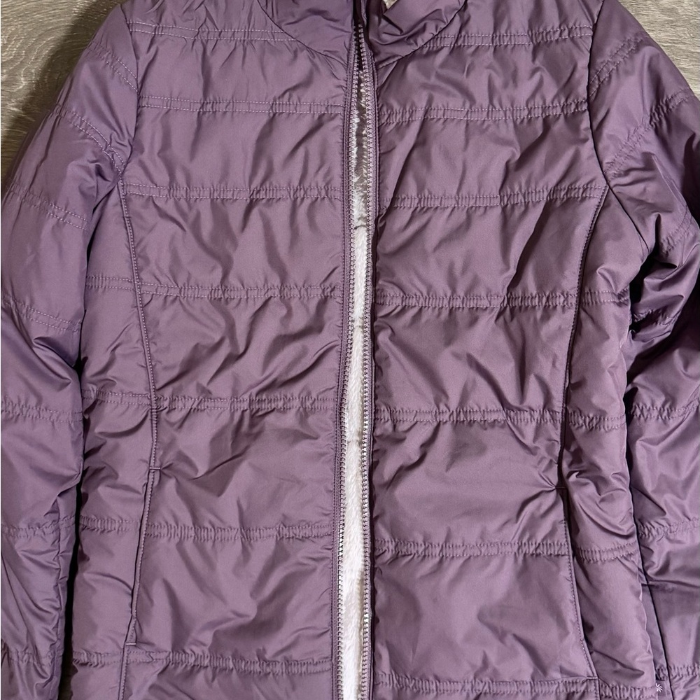 Atheleta Girl’s Reversible Purple Fur Jacket